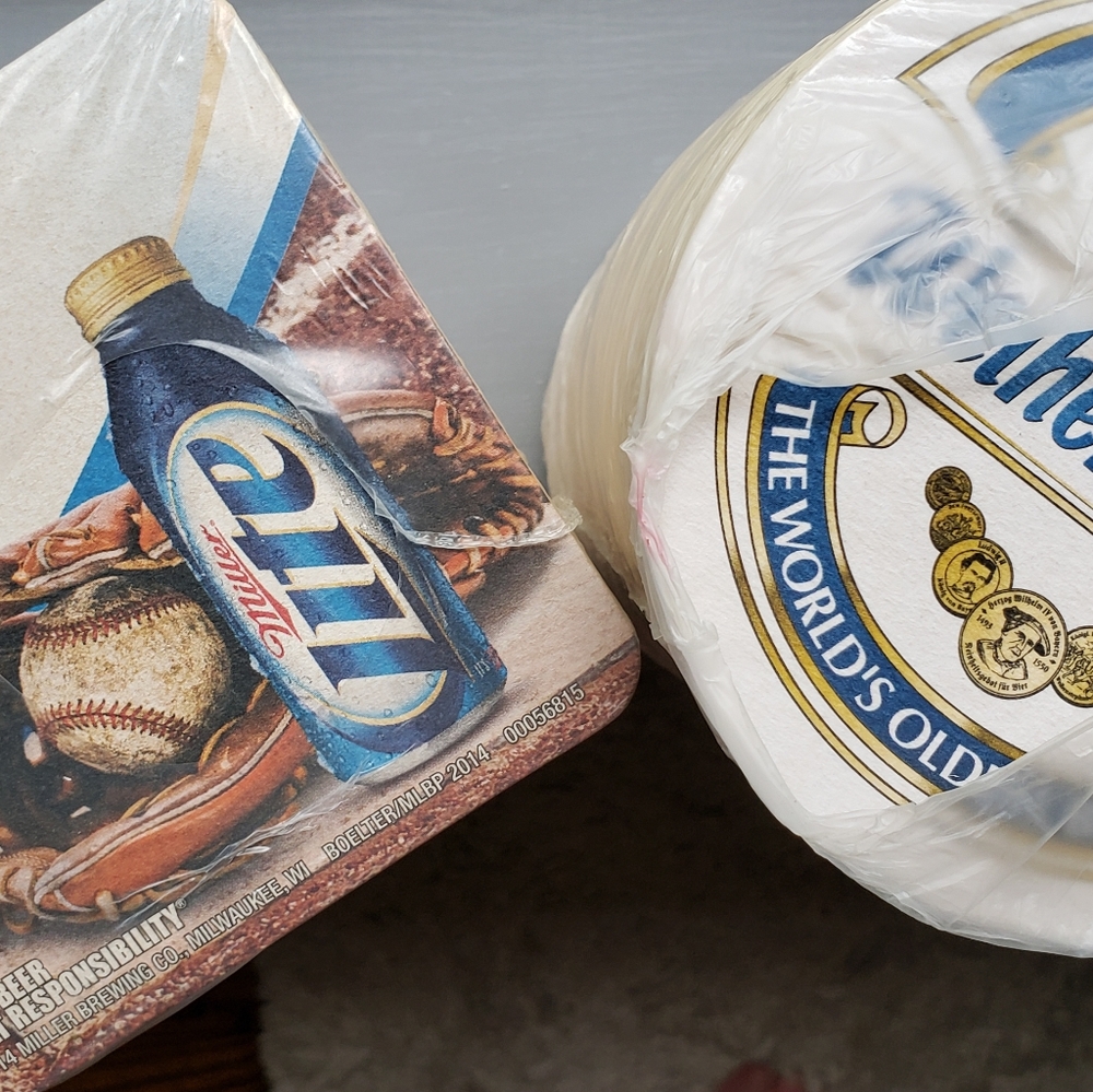 Premium Beverage Coasters New In Package Both